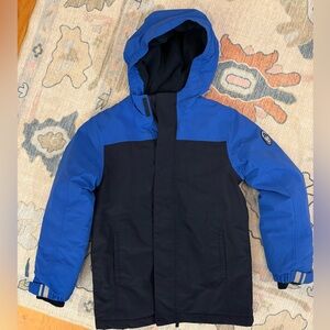 Lands' End Kids Blue and Black waterproof ski Jacket